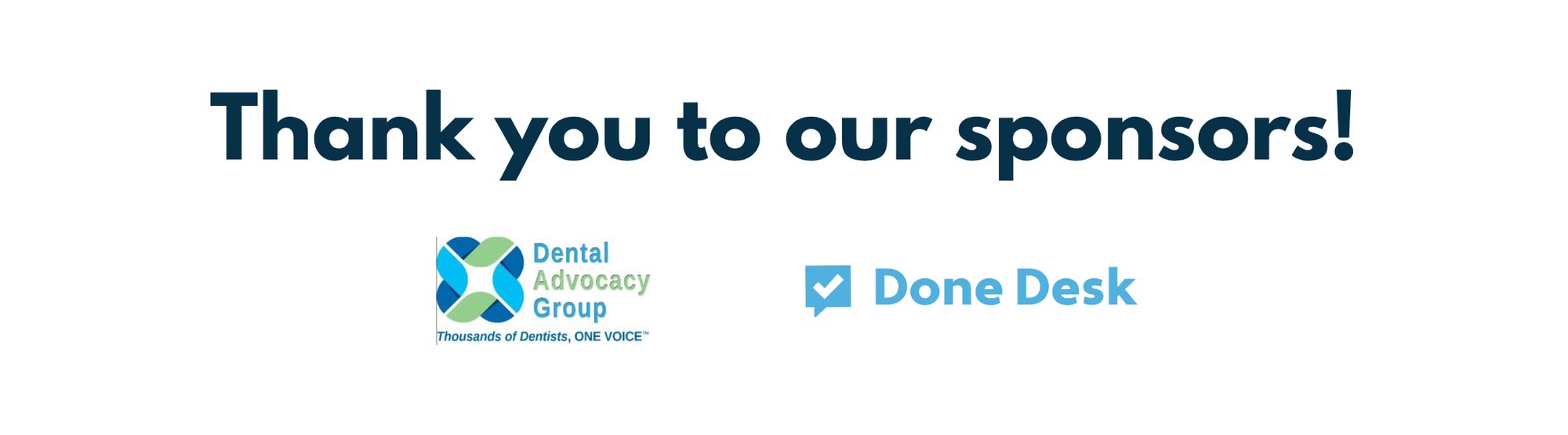 Thank you to our sponsors